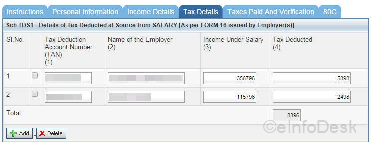 Tax Details